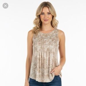 Sleeveless Snakeprint patterned Womens Top/Blouse/Shirt
